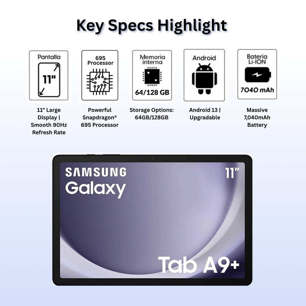 Samsung Galaxy Tab A9+ plus 11"Inch Wifi 64GB/128GB Brand New Sealed - All Color