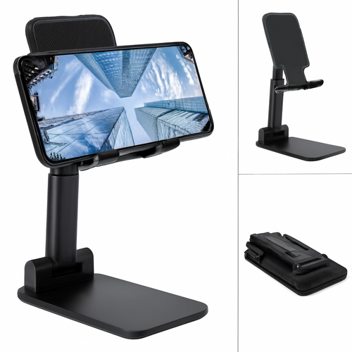 Foldable Adjustable Phone Stand – Portable Desk Holder for